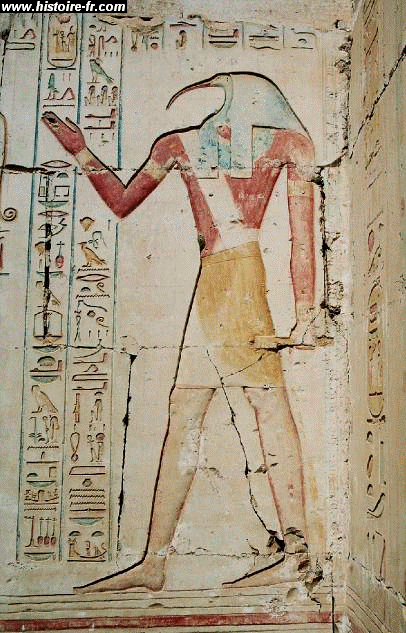 Le Panthéon des "dieux" Thot_ramses_II_abydos